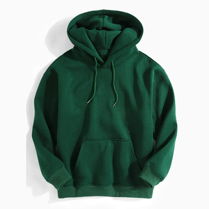 Pull-over/Hoodie zippé pour homme en mélange de coton/bambou/polyester de qualité supérieure, doublure polaire, coupe classique, respirant, pour l'hiver - Product Image 6