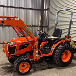 Tracteur à roues compact 4x4 Kubota à grande capacité avec chargeur frontal et rétrocaveuse, pompe 4x4, meilleur prix, tracteurs d'occasion - Product Image 2