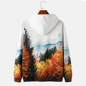 Sudaderas con capucha de sublimación de diseño único más vendidas en precio al por mayor Sudaderas con capucha de sublimación de ropa de calle de alta calidad - Product Image 2