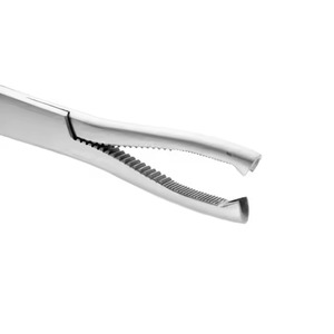 Fórceps de sujeción de hueso Dingman con mango curvo Instrumento de abrazadera de sujeción de hueso quirúrgico ortopédico de acero inoxidable de alta calidad - Product Image 5