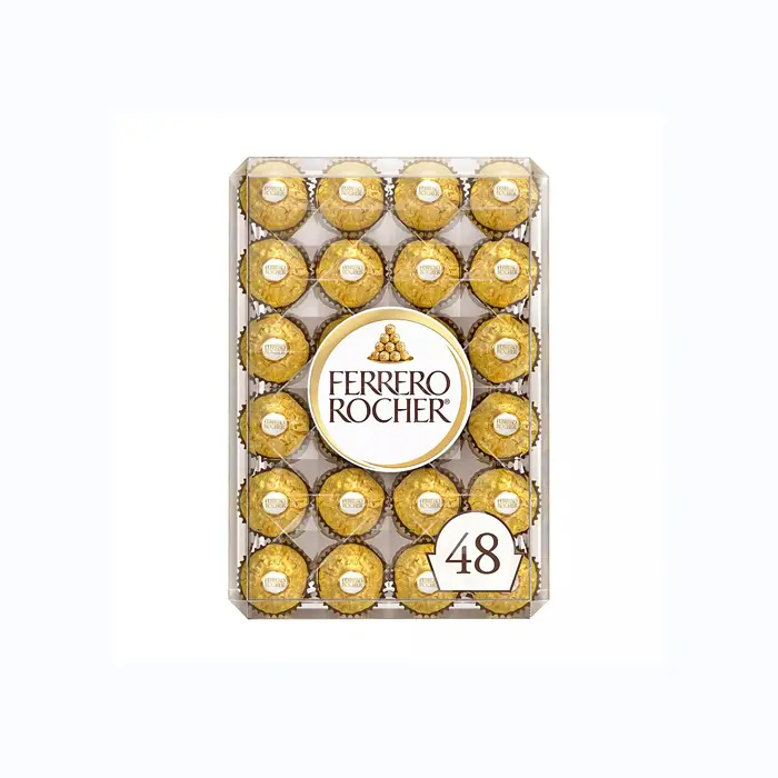 Fer-rero Rocher Fine Hazelnut Milk Chocolate, Perfect Valentine's Day Gift, 42 Count