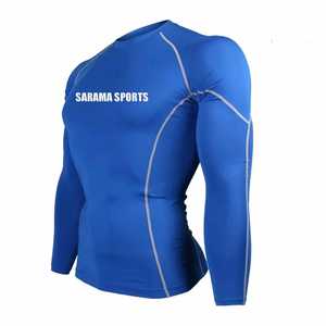 New Adults Men's Rash Guards Made With Polyester for Wholesale Men Long Sleeve <b>Rashguard</b> Shirts - Product Image 2