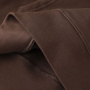 Conjunto de dos piezas de gimnasio de 100% gramos de algodón 530 para hombre, chándal deportivo de invierno con patrón sólido, trajes para correr, sudaderas con capucha y pantalones de chándal - Product Image 4