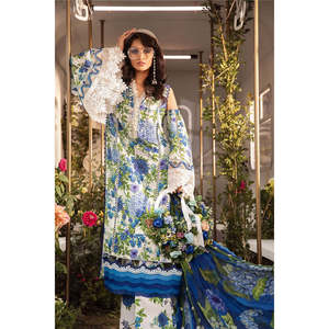 Maria B. Vestido Boho de Gasa para Primavera/Verano - Diseño 2B-TC-735 - Product Image 2