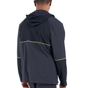 Vente chaude Respirant Mesh Panneaux Veste Cordon Capuche Zip-Up Vestes Pour Hommes Hoodies & Sweatshirts - Product Image 6