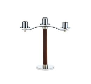 Bougeoir en métal décoratif pour la maison avec bougeoir nickelé pour la maison et le mariage - Product Image 6