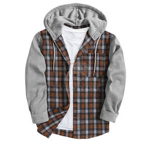 Sweat-shirt à capuche en flanelle pour homme avec cordon de serrage réglable, doux et chaud, idéal pour l'automne et l'hiver - Product Image 2