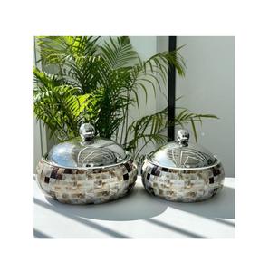 Servidor de alimentos pintado a mano, olla caliente para decoración de Ramadán, servidor de alimentos redondo de primera calidad, plato de cazuela en el precio más barato - Product Image 2