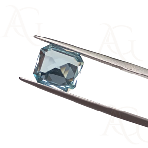 Bata de laboratorio Aguamarina Octágono forma elegante Santa Maria Blue Loose Sintético creado Piedra preciosa suelta a precio de fábrica - Product Image 3