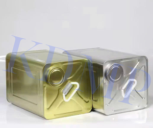 Solution d'emballage de boîte en fer blanc solide de conteneur en métal carré certifié ISO 18L pour produits ménagers poignée produits chimiques de peinture - Product Image 6