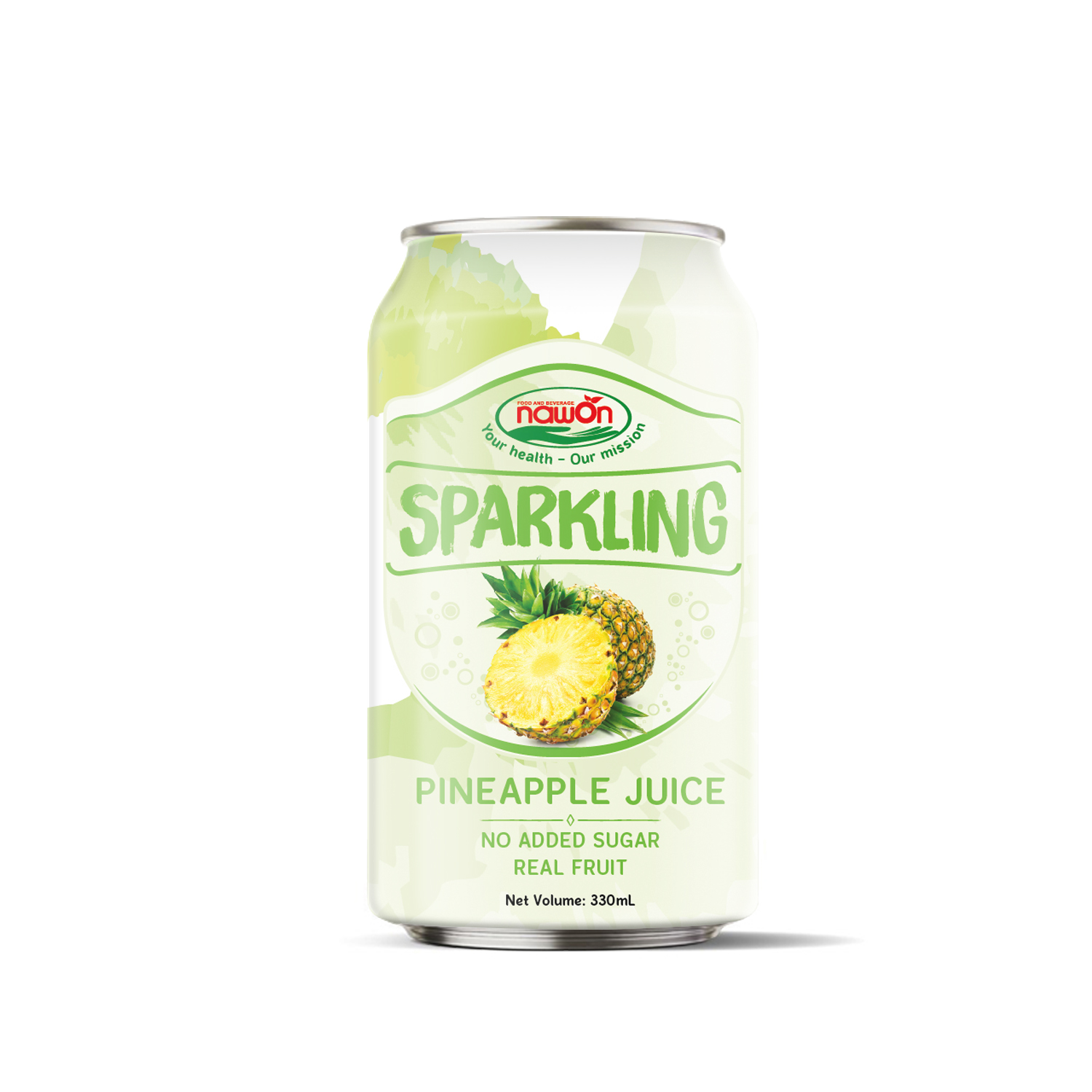 330ml Nawon Non-Alcoholic Sparkling Pineapple Juice OEM ODM Sparkling Fruit Juice Wholesale Price Beverage Manufacturer