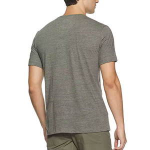 Camisetas de cuello redondo de verano para hombre de alta calidad, logotipo personalizado impreso, pantalla de seda teñida lisa, fábrica al por mayor, tela de punto de gran tamaño - Product Image 2