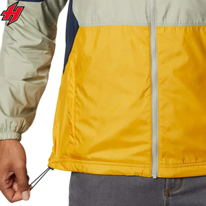 Ensemble deux pièces de survêtement coupe-vent de sport personnalisé de haute qualité pour l'entraînement d'été et le jogging veste de course à capuche pour homme - Product Image 3