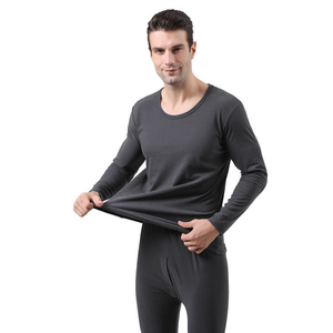 กางเกงขายาวสำหรับผู้ชายขนแกะเมอริโน200GSM ผ้าระบายความร้อนกางเกงซับในระบายอากาศได้ดีสวมใส่สบายในฤดูหนาวงาน OEM ตามสั่ง - Product Image 2