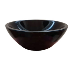 Material de piedras preciosas negro obsidiana de producto de piedra natural tipo cuenco de cristal de piedras preciosas de tazón para Decoración - Product Image 1