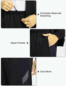 Chándal informal personalizado al por mayor para hombre, conjunto de dos piezas de estilo vintage, chándal con capucha de algodón y poliéster - Product Image 4