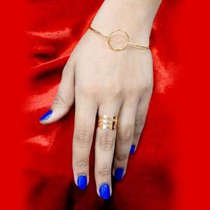 Urthn Fashion Jewelry <b>Sets</b> Gold Plated Zinc Alloy Ring with <b>Bracelet</b> 1502344 - Product Image 1