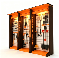 Support d'affichage pour outils à main en métal perforé sur mesure, présentoir commercial pour salle d'exposition