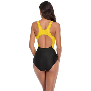 Trajes de baño de una pieza personalizados de alta calidad para mujer 2026, con cinturón hueco push-up, venta al por mayor, trajes de baño de corte alto para mujer - Product Image 3