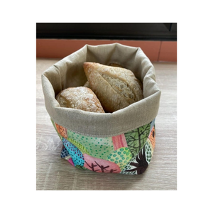 Luxury Crafted Washable 100% Cotton Embroidered Holder With Firm Shape And Elegant <b>Fabric</b> Finish For Modern Serving <b>Basket</b> - Product Image 6