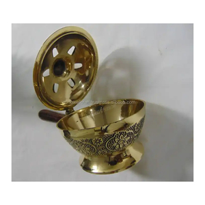 Brûleur d'encens de luxe en métal poli Artisanat de luxe Encens et porte-encens usine directe prix de gros fournisseur en vrac - Product Image 4
