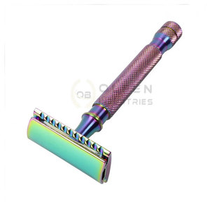 Rasoir de sécurité professionnel de 11cm pour barbe avec rasage lisse à Double bord - Product Image 3