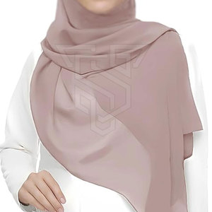 Nouveau hijab pakistanais respirant de haute qualité pour femmes en taille adulte, couleur et logo personnalisés, matière coton/polyester - Product Image 6