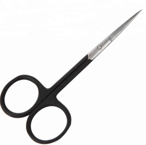 Vente chaude Noir Professionnel Sourcils Beauté Ciseaux Durable En Acier Inoxydable Courbé et Droit Sharp Cuticule Manucure - Product Image 3