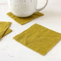 Sous-verres de table personnalisés en lin naturel écologique et durable, accessoires de cuisine classiques, faible MOQ, sur mesure, vente en gros