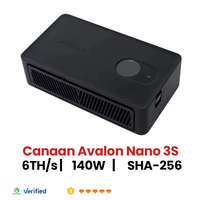 Canaan Avalon Nano 3S 6TH/s 140W SHA-256 Bitcoin Solo Miner Accueil ASIC Miner