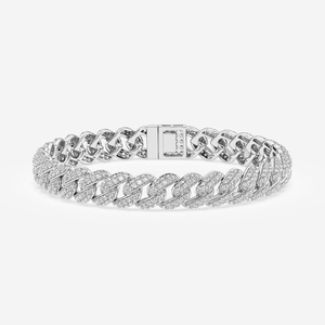 สร้อยข้อมือเพชรมอยส์ซอไนต์ชุบโรสโกลด์สำหรับสาวๆดูทันสมัยและเครื่องประดับตกแต่งสวยงาม - Product Image 2