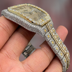 Montre automatique de haute qualité en laboratoire VVS Clarity Moissanite Diamond Clouté Mouvement ETA Bracelet de luxe en acier inoxydable - Product Image 2