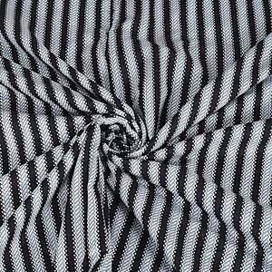 Black <b>Stripe</b> Print Cotton Double <b>Bed</b> Dohar (SHKR1025) - Product Image 5