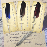 Schreiben Feder Set Tinte in Wasser getaucht Personal isierte Geschenke Verschiedene Stile Retro Kalligraphie Quills