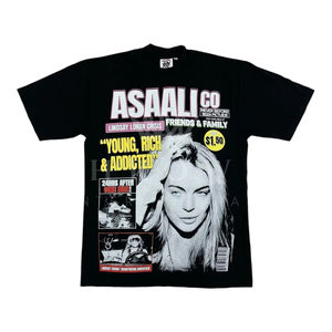 T-shirt à manches courtes col rond surdimensionné en satin 100% coton 220GSM poids lourd Taille plus grande Homme Impression sérigraphique Écologique - Product Image 2