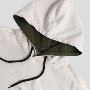 2024 Custom Made Hommes Hiver Chaud Hoodies Solide Motif À Capuche Col Prix - Product Image 3