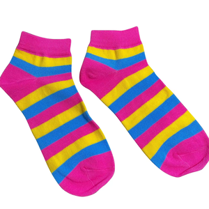 LGBTQ Rainbow Flag Calcetines <span class=keywords><strong>Pansexual</strong></span> Non Binary Bi Pride Anke Calcetines - Product Image 1