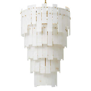 Lustre Moderne Contemporain Greyson XL, Lumière Blanc Chaud, Culot E26/E12, pour la Décoration de la Maison, du Restaurant, de la Villa, Design Créatif - Product Image 3