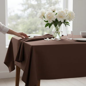 Natural Duck Fabric <b>Tablecloth</b> Cotton Polyester Heavyweight Durable Eco-Friendly Waterproof Customizable Luxury Style for - Product Image 1
