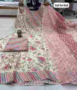 Precioso algodón de aspecto con trabajo de espejo Anarkali Kurti Pant y Dupatta Woman Fashion Fabricante y proveedor de Surat - Product Image 3