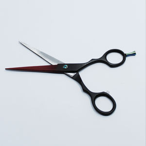 Ciseaux de coiffeur taille personnalisée qualité professionnelle couleur unie manche en céramique nouveauté outil de beauté en acier inoxydable - Product Image 1