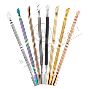 2024 Écologique Personnalisable Nail Cuticule Poussoir En Acier Inoxydable Manucure Pédicure Outil Pédicure Nettoyant - Product Image 3