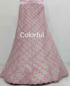 Modern Designer Hand Embroidered Bridal <b>Net</b> Lehenga Choli Floor-Length Wrinkle Free Matching Dupatta Party Wedding Festive Wear - Product Image 4