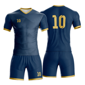 Ensembles de maillots de football personnalisés 100% polyester pour adultes, respirants, légers, à séchage rapide, avec logo du club, manches longues, été - Product Image 1