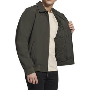 Customized Men's Casual Embroidered Nylon Bomber <b>Jacket</b> Waterproof Zipper Puffer <b>Short</b> Breathable Cotton Filling Plus Size Sheep - Product Image 5