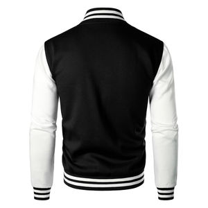 Veste universitaire personnalisée en laine avec manches en cuir, logo brodé OEM ODM, veste de baseball pour collège, vente en gros - Product Image 4