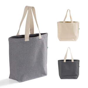 Large Size Recycled PP Tote <b>Bag</b> Eco-Friendly Daily Food Advertising Gift Use <b>Long</b> Handle Beach <b>Bag</b> Dark Gray Color Tote <b>Bag</b> - Product Image 2