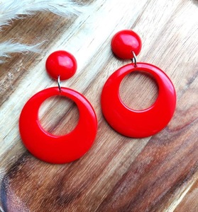 Pendientes de Resina Bordados a Mano, Joyería de Moda de Acero Inoxidable para Mujeres y Niñas, Estilo Clásico para Bodas, Alta Calidad - Product Image 1