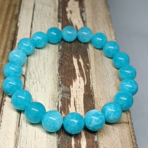 Pulsera de piedras preciosas hecha a mano de Chakra Unisex, cuentas de Jade azul y energía elástica de cristal estirable para regalo - Product Image 2