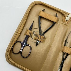 Logo privé durable en acier inoxydable noir Plasma professionnel ongles outils poussoir tondeuse Cutter manucure pédicure Kits - Product Image 3